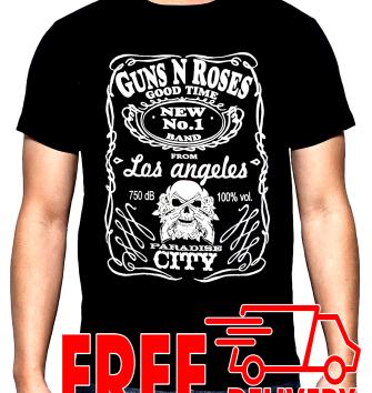 Guns and Roses, 1, men's t-shirt, 100% cotton, S to 5XL